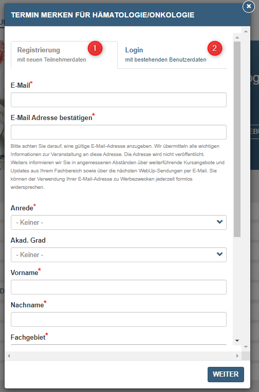 Account erstellen
